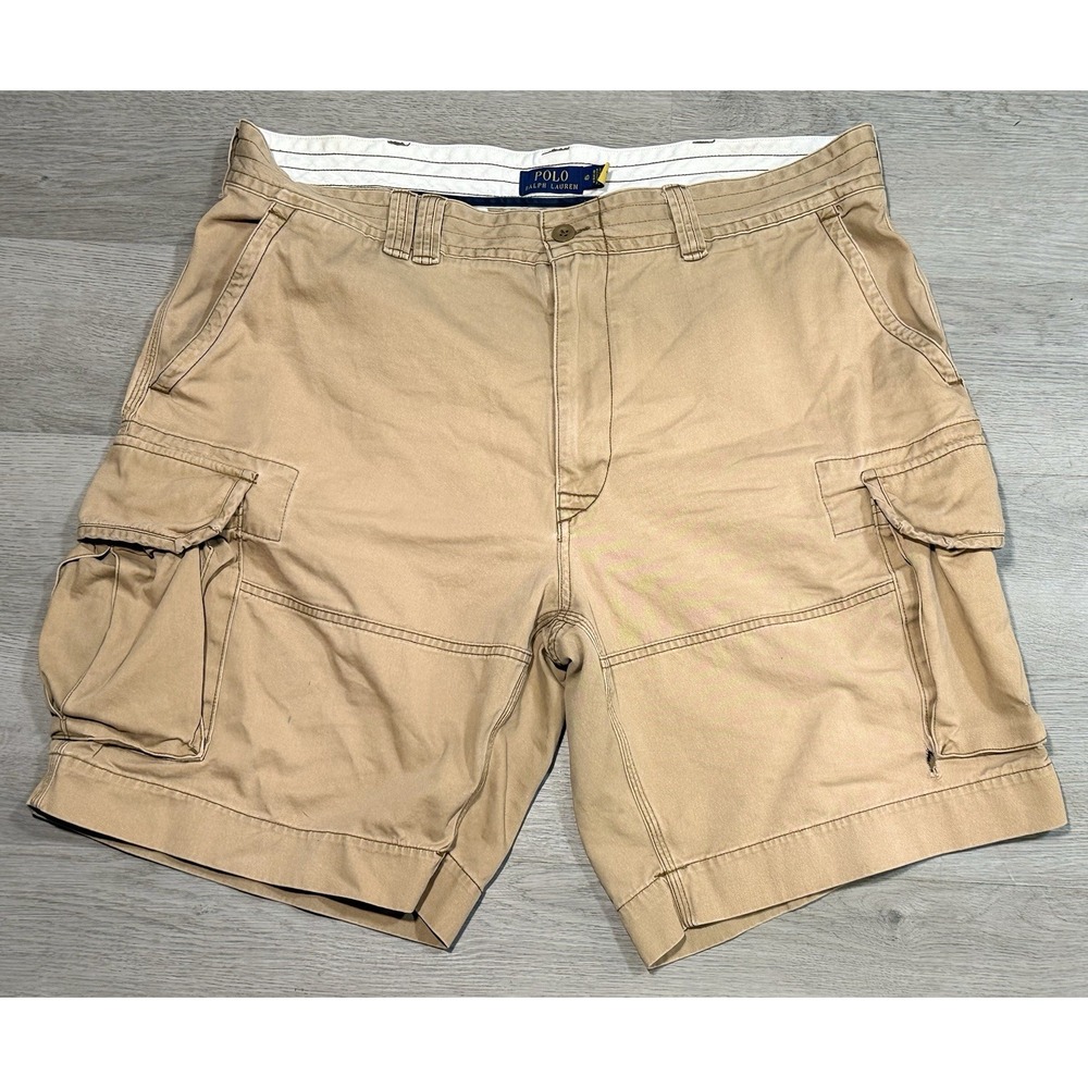 Polo Ralph Lauren Gellar Classic Fit Cargo Shorts Men's 40 Dark Khaki Cotton